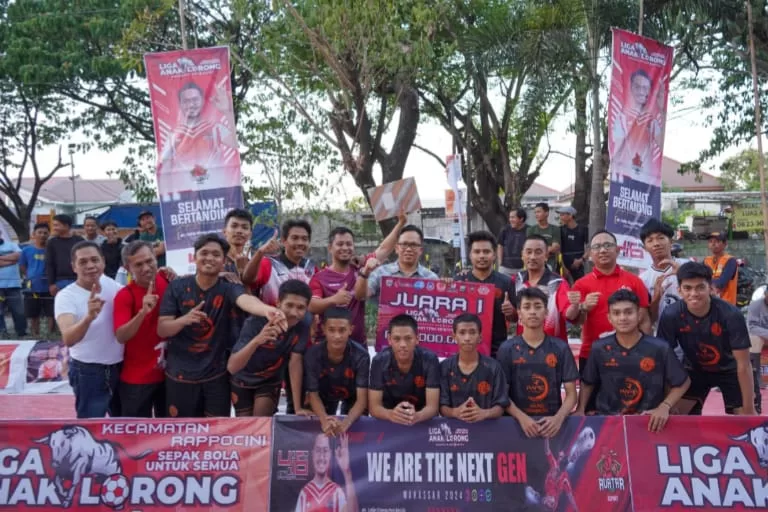 Kelurahan Banta-Bantaeng Jadi Juara Liga Anak Lorong Soekarno Cup