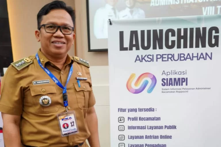 Permudah Akses Pelayanan ke Warga, Camat Rappocini Launching Aplikasi SIAMPI