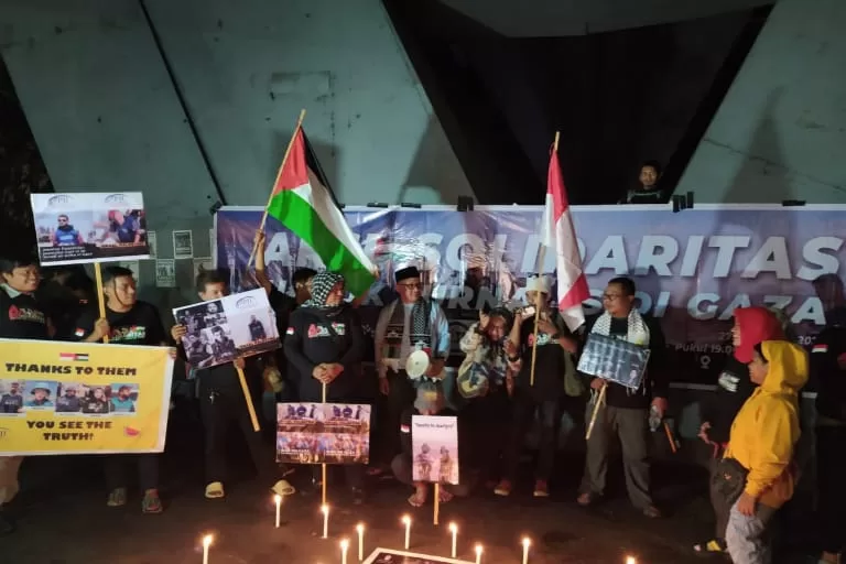 Puluhan Jurnalis Terbunuh di Gaza, Koalisi Organisasi Pers di Sulsel Gelar Aksi Solidaritas