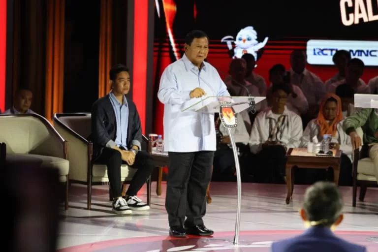 Prabowo Sebut Pertahanan Jangan Dipolitisasi di Debat Ketiga Capres