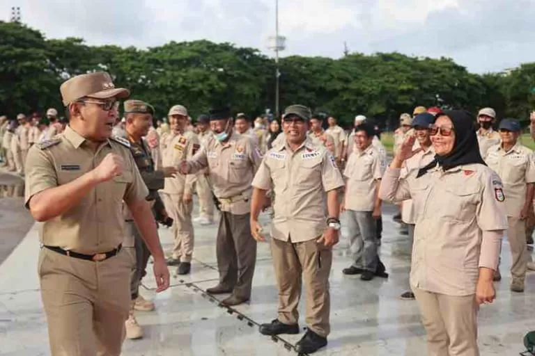 Wujudkan Pemilu Damai-Berkualitas di Makassar, Danny Pomanto Kumpulkan Ribuan Satlinmas dan Satpol PP