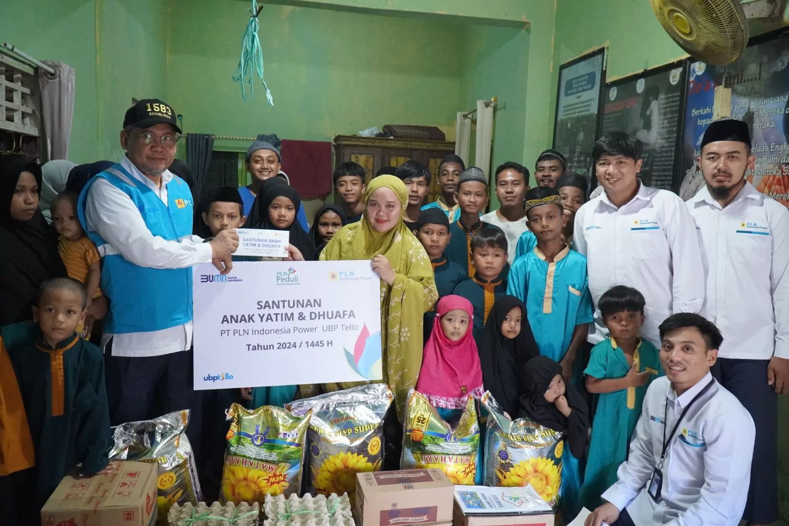 PLN IP UBP Tello Salurkan Bantuan Kepada Anak Yatim dan Dhuafa