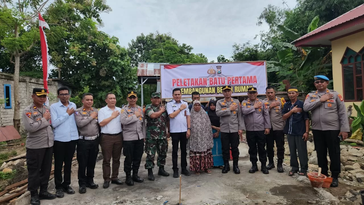 Patut Diapresiasi, Polres Takalar Rehab Rumah Lima Unit Layak Tidak Huni