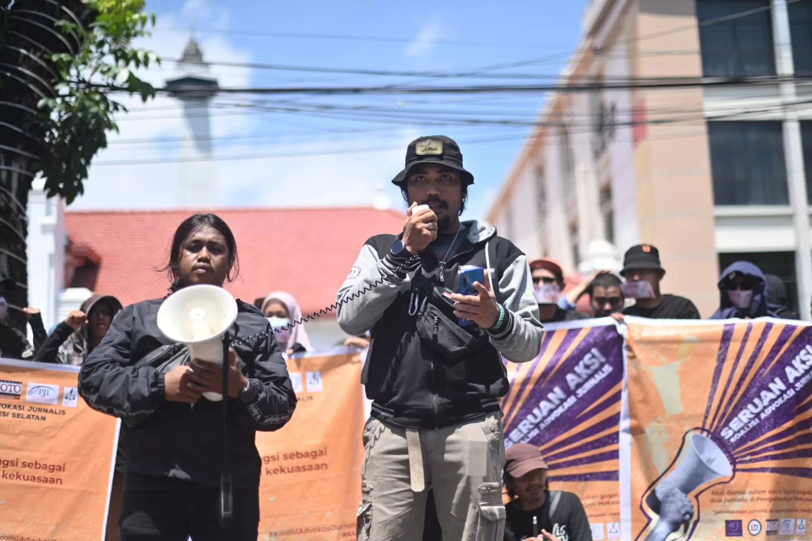 Koalisi Advokasi Jurnalis Sulsel Gelar Aksi Damai Depan PN Makassar