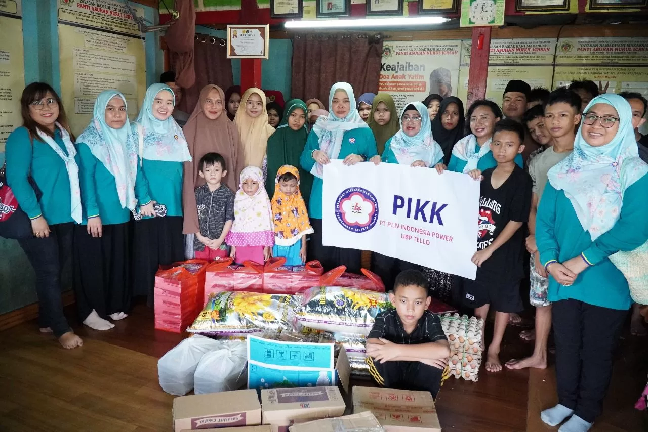 Peringati Hari Kartini, Srikandi PLN IP UBP Tello Bagikan Bantuan ke Anak Yatim dan Dhuafa