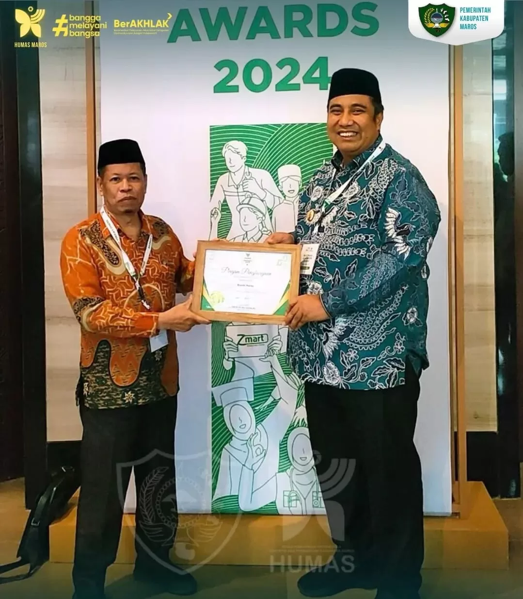 Baznas Award 2024, Chaidir Syam Raih Penghargaan Kepala Daerah Pendukung Pengelola Zakat Terbaik