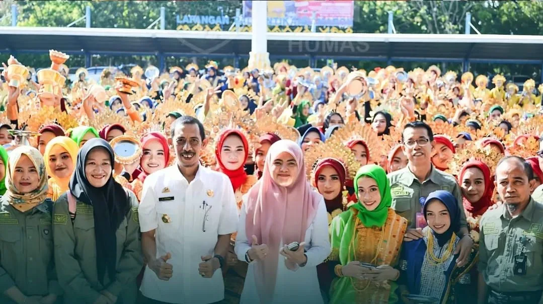 Upaya Memecahkan Rekor MuRI Menari Paduppa, Kabupaten Maros Kerahkan 1.070 Siswa