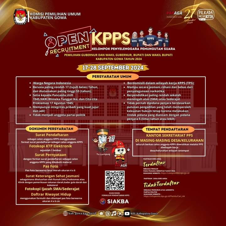 Animo Warga Gowa Daftar KPPS Tinggi