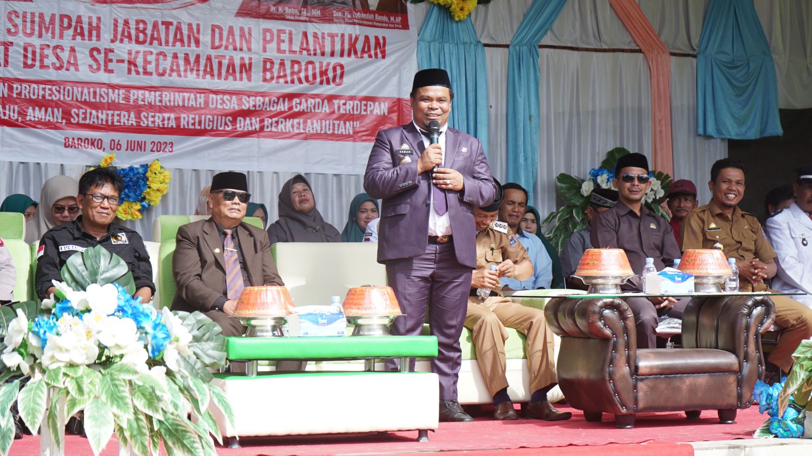 Wakil Bupati Asman: Kades dan Perangkatnya Harus Jaga Keharmonisan