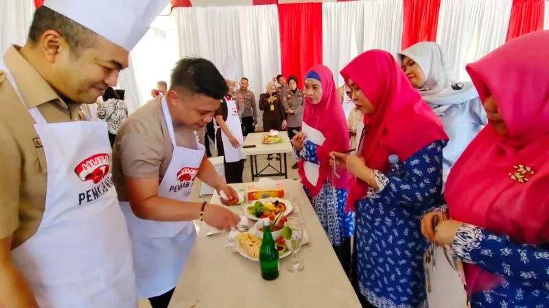 Lomba Masak antar Forkopimda Maros; Chaidir Buat Nasi Goreng Kemerdekaan, Andi Patarai Pemenang Kedua