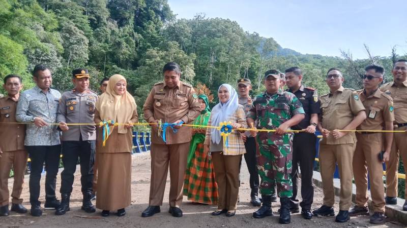 Chaidir Resmikan Jembatan Permanen di Mallawa yang Hubungkan Desa Samaenre dengan Desa Uludaya dan Gattareng M